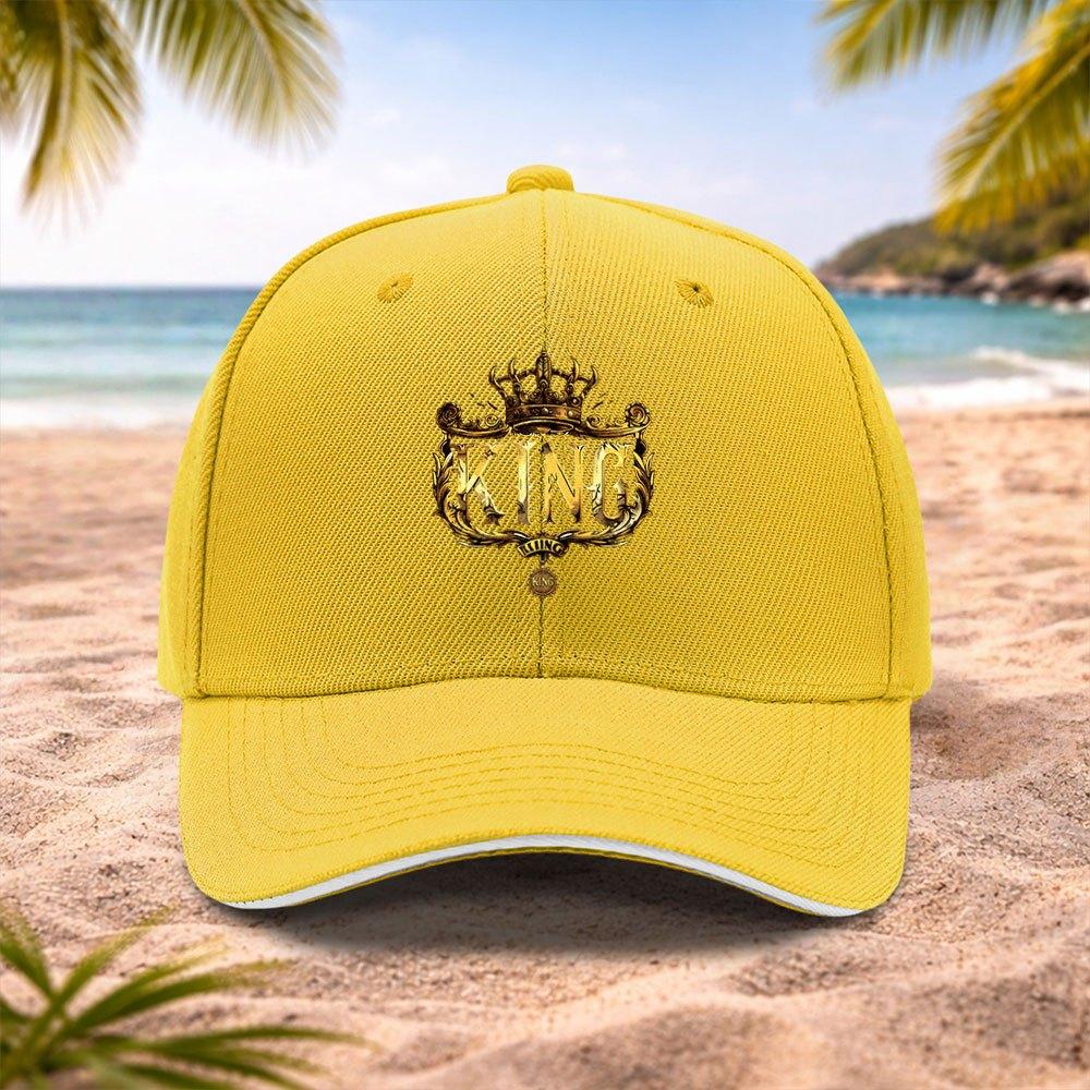 Golden Crown KING Adjustable Baseball Cap for Unisex  Women  Lightweight Unisex Crowned Cap