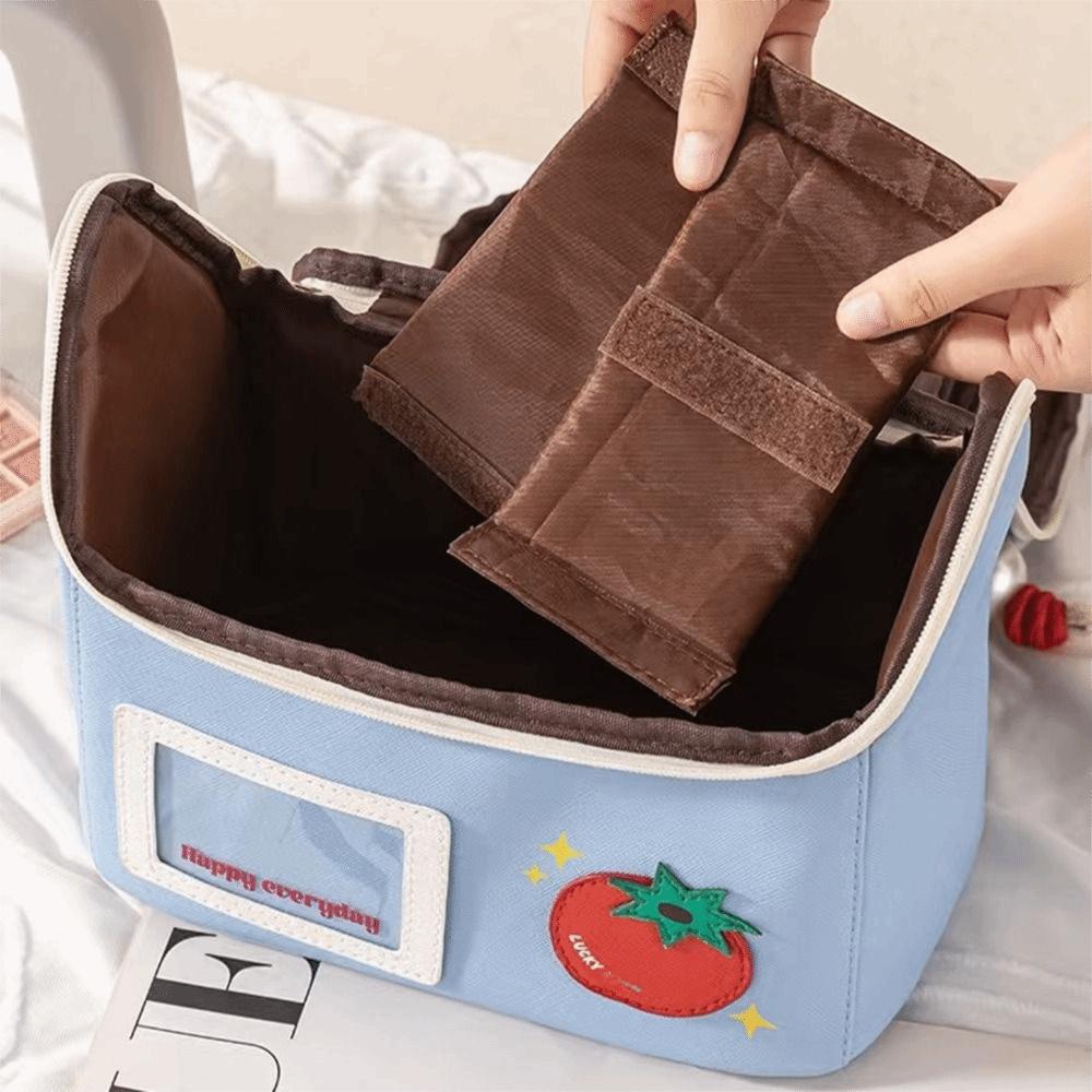 Large Capacity House Shape Cosmetic Bag Portable Cosmetics Handbag Cartoon Toiletry Pouch  Travel