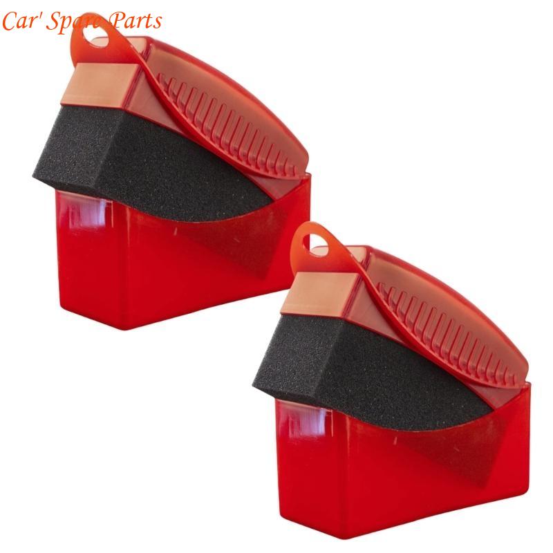 Y4UA Tire Gloss Applicator, Rectangular Wheel Cleaning Sponge Car Detailing Accessory