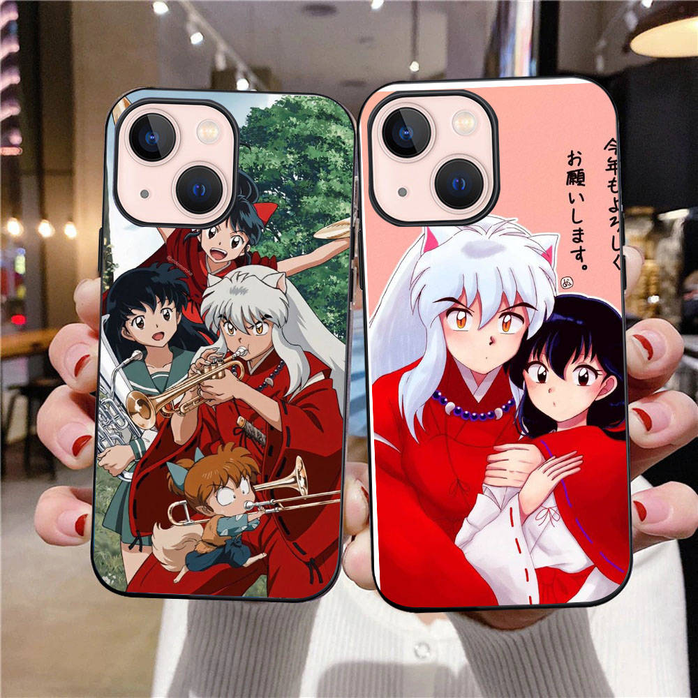 B-3 Inuyasha Black Case for Samsung S24 S23 S22 S21 S20 FE S10 Lite Ultra S7 S8 S9 Plus A05S A11 A12 A13 A15 A22 A24 A25 A32 A52 A71 5G