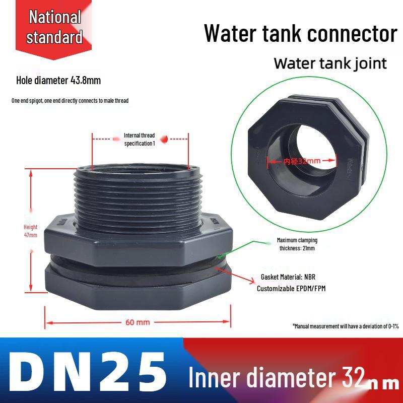 Water Friends UPVC Wassertank & Aquarien Zubehör: Rohr- und Eimerarmaturen für Wassertürme und Schwimmbäder