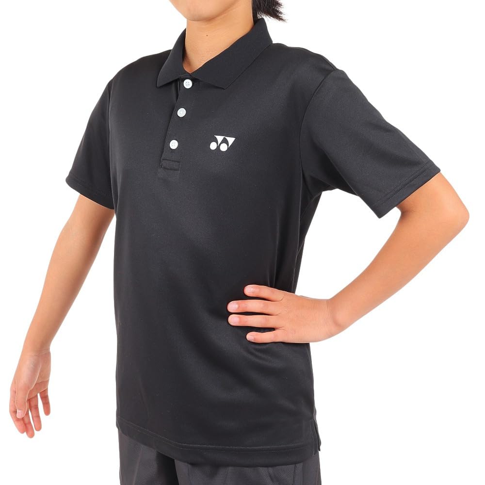 

Short Sleeve Shirt Game Shirt Kids Black J140 [YONEX] (007)
