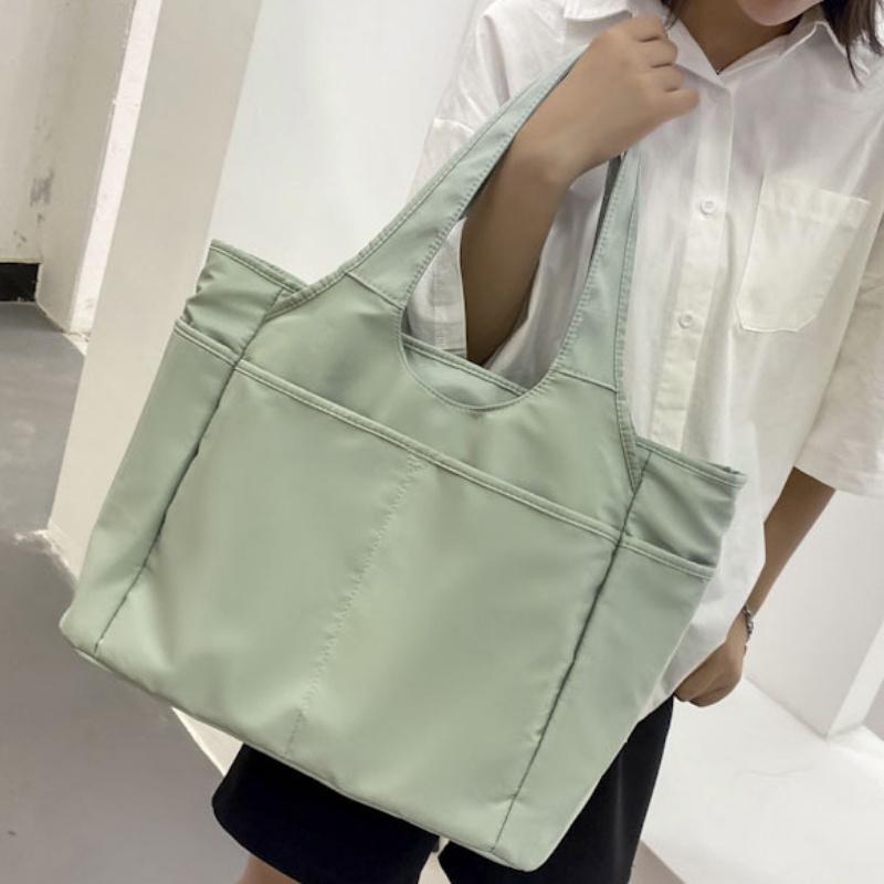 Chic Oxford Fabric Tote Bag for Women - Spacious & Stylish with Multiple Pockets, Perfect for Travel & Everyday Use