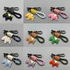 Lucky Horse Leather Keychain, Mini Horse Bag Charm with Braided Rope for Women