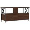 VidaXL Meuble TV chêne marron 90x33x45 cm bois d'ingénierie et fer 831797