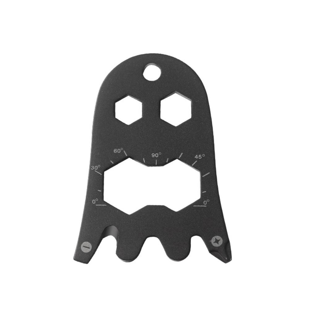 Stainless Steel Card Bottle Opener Halloween Ghost Mountaineering Buckle For Camping and Hiking