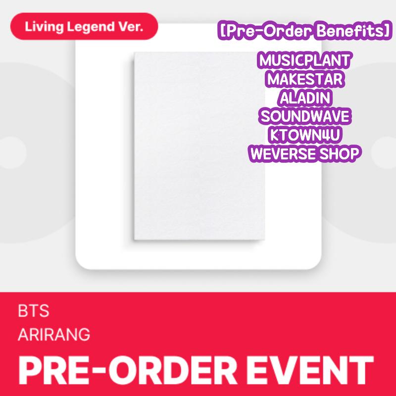 BTS ARIRANG Album (VORBESTELLEN) | Einzelversion K-Pop Album + Exklusiver Store-Vorteil | Veröffentlichung 2026-03-20