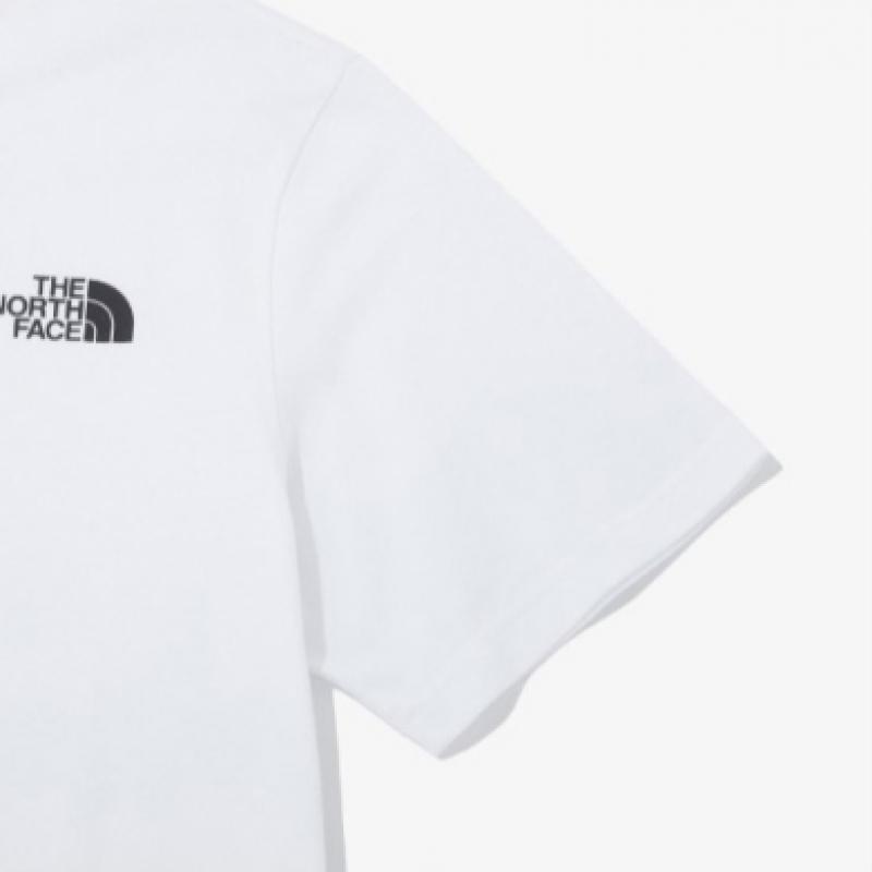 The North Face Korean Short Sleeve Round Tee 3 White
