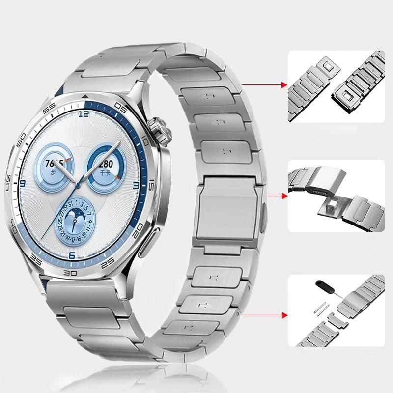 22mm Titan-Metallarmband für Huawei Watch GT5Pro GT4/3 46mm Ultimate Magnetverschluss Armband für Amazfit Balance GTR 47mm Band