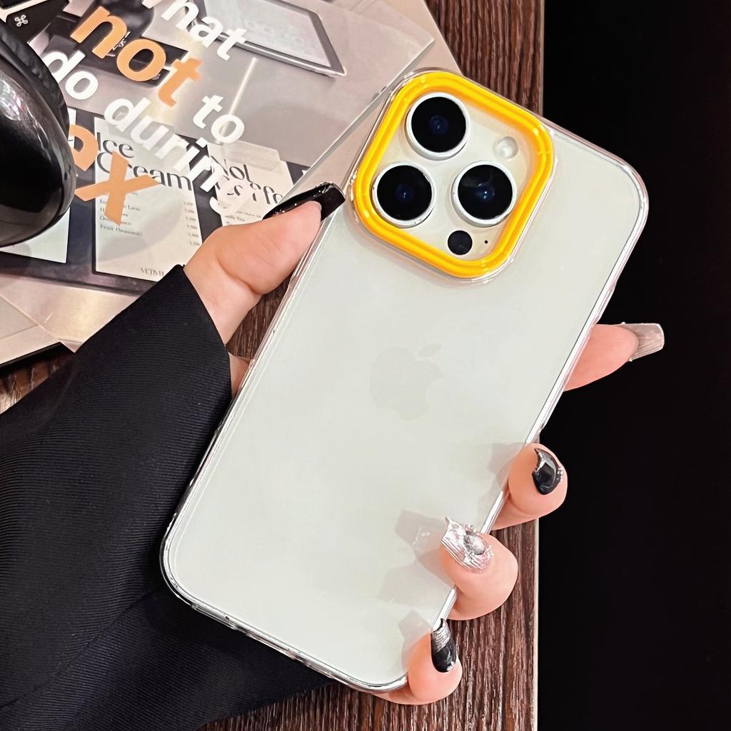 Simple and Transparent Phone Case for IPhone 15 Ultra-thin Protective Case 16e for Apple 12promax Case Hard and Trendy