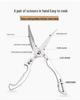Stainless Steel Multifunctional Kitchen Scissors for Cutting Food and Chicken Bones