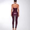 New Cross-Border Sexy Deep V Halter Leather Bodycon Women's Jumpsuit
