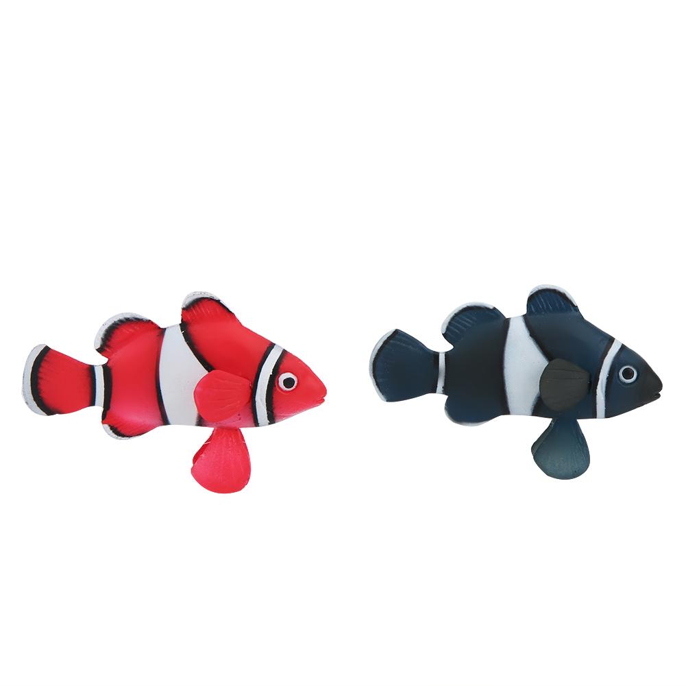 Silicone Bionic Luminous Clownfish Fish Swim Decoration for Fish Tank Aquarium