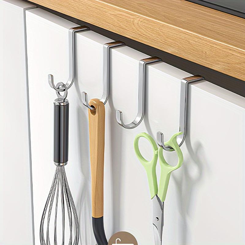 Edelstahlhaken Doppelter S-Haken Küche Badezimmer Schranktür Rückseite Typ Mantel Handtuch Aufbewahrung Aufhänger