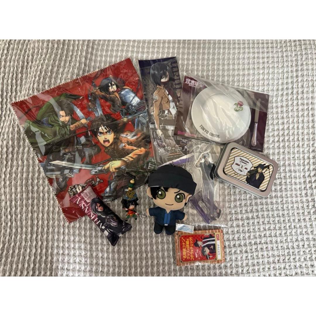 Used Attack on Titan Conan Tokyo Ghoul Goods Set Individual sales negotiable