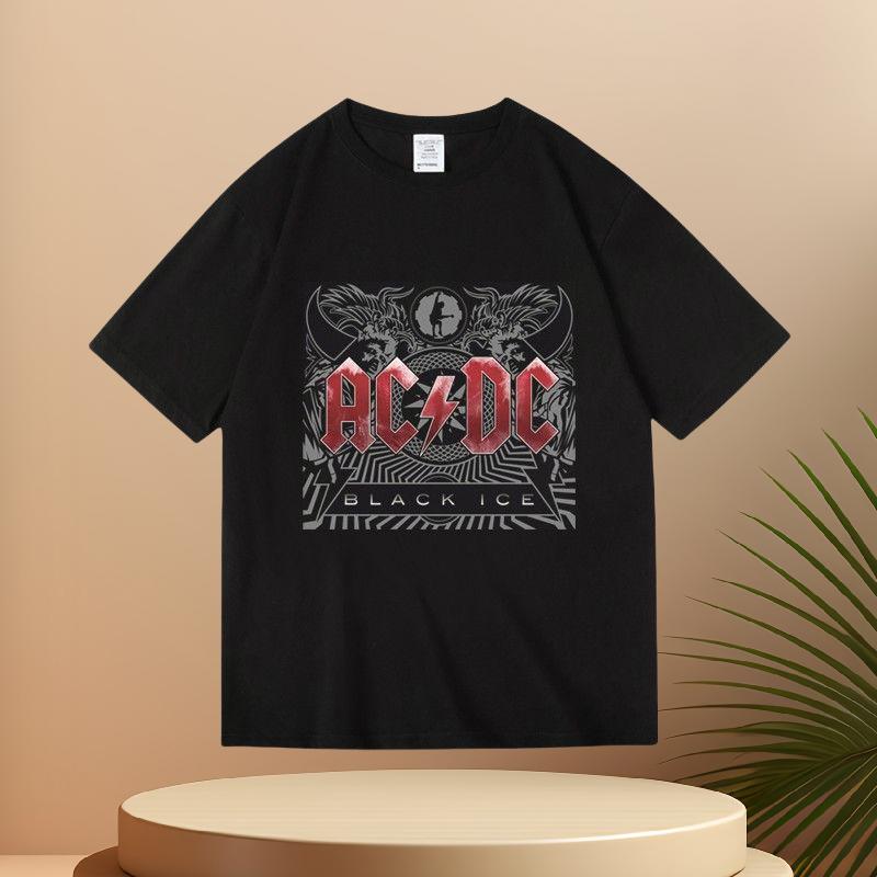 Summer New Cotton Short Sleeve Printed T-shirt for Men and Women Rock Pink Floyd Band Pink Floyd Printed T-shirt