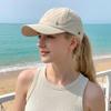 Quick-drying Women's Visor Hat UV Protection Lightweight Baseball Cap Can Hang Masks Simple Ponytail Sun Hat Outdoor Sports