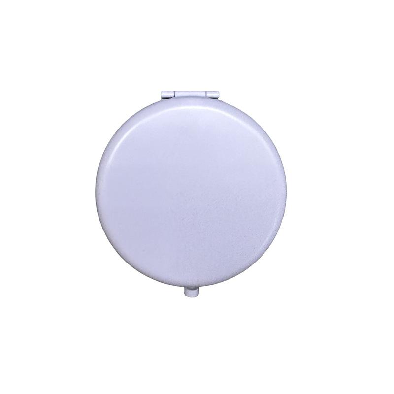 Flip Open Folding Compact Mirror, Zinc Alloy Portable Vanity Mirror for Purse Travel, Small Pocket Makeup Tool