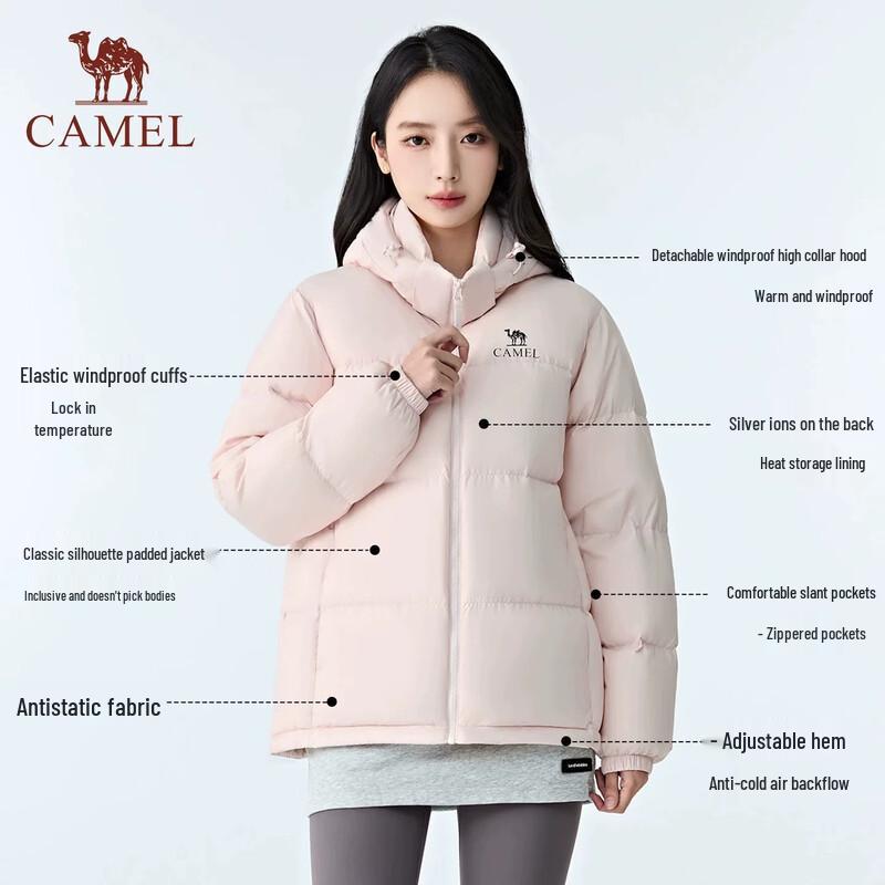 CAMEL Black Diamond Series Outdoor Insulated Puffer Jacket
