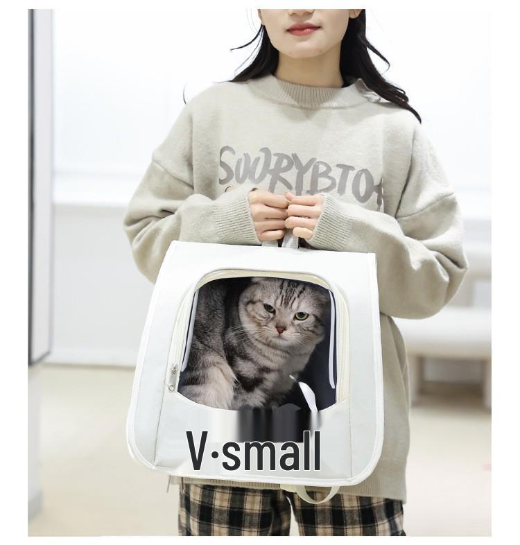 Large Capacity Portable Pet Shoulder Backpack for Cats and Dogs