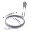Gevrkjenp Fried Egg Ring, Fried Egg Cooker Ring - Silicone Egg Cooker Ring, 4-Inch Sandwich Mold - Pancake Mold, Food Grade Kitchen Cooking Gadget for