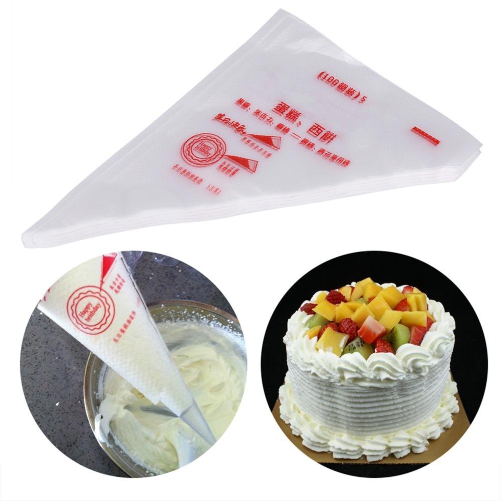 100PCS Disposable Piping Bags Non-Slip Pastry Bags Professional Icing Bags Buttercream Piping M