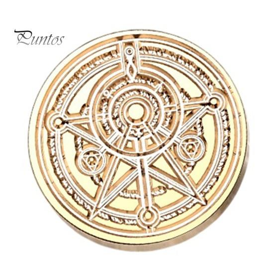 Personalized Letter Seal Brass Wax Stamp Head, Vintage European Embossed Relief Engraved Replacement Head Sealing for Wedding Invitation Envelope