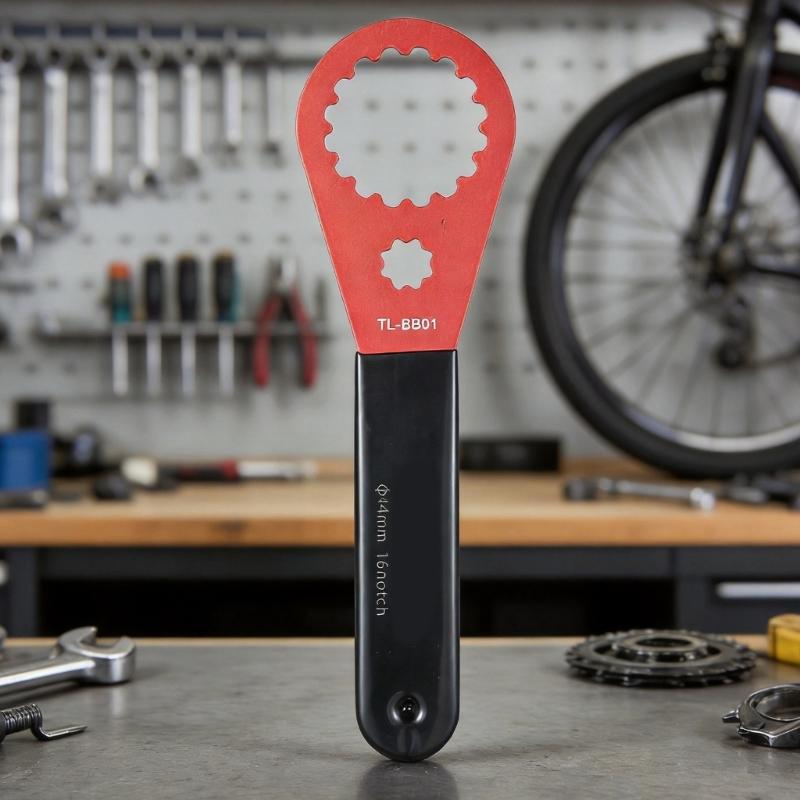 Bicycles Bottom Brackets Wrenches 44 mm 16 Notches Bike Repair Tool with Rubber Grip for Bottom Brackets Installation Work
