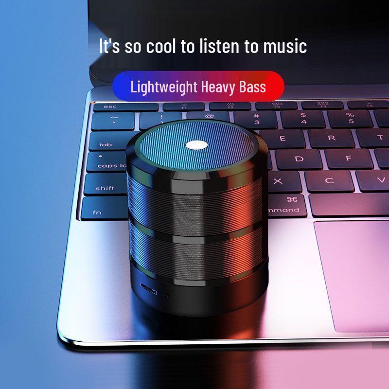 Portable Bluetooth Speaker with Shocking Bass and Card Slot - WS-887