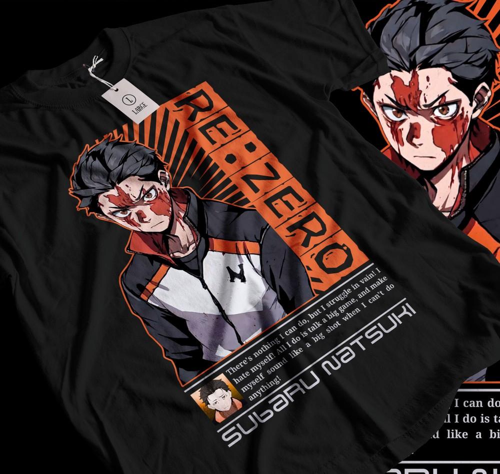 

Re:Zero Shirt, Re Zero T-shirt, Emilia, Ram, Subaru, Japanese, Manga, Gift 066 4XL