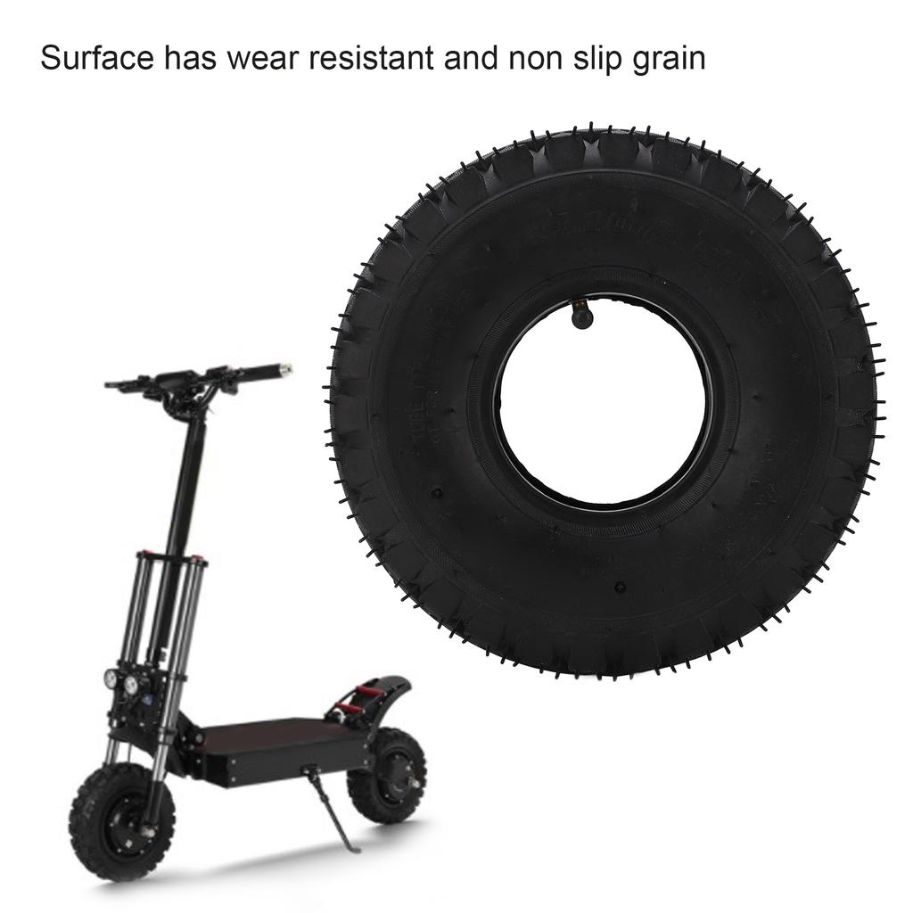 Scooter Tire Tube Set 4.10/3.50?4 Thickened Outer Tire Inner Tube with Bent Valve for Electric Scooter