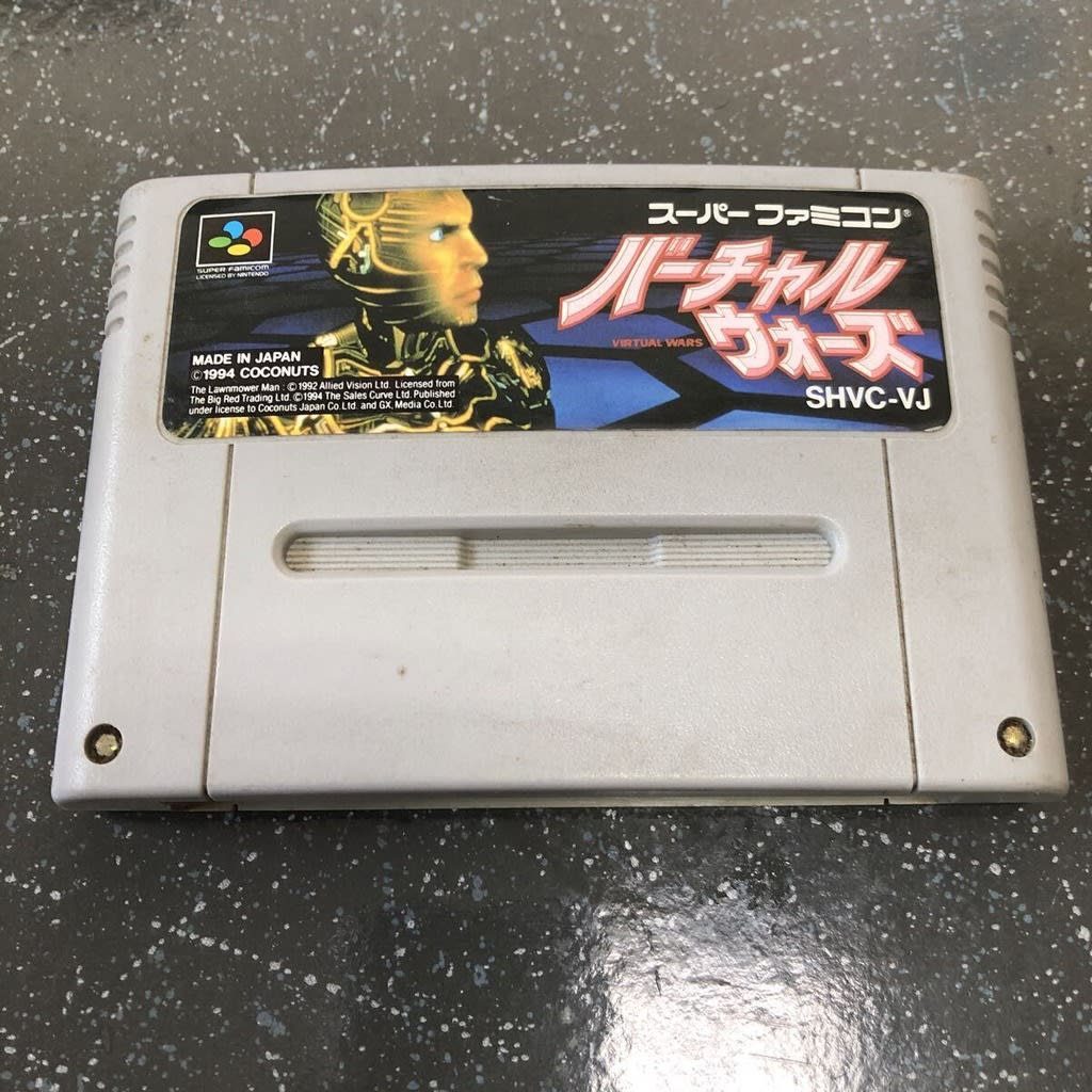 Used Virtual Wars SFC SNES Super Famicom SHVC-VJ Tested Working Nintendo Action Coconuts Japan, GX Media NTSC-J Super Nintendo Cartridge