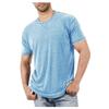 Men's Short Sleeve T-Shirts Casual Blouse Round Neck Tee Shirt Summer Soft Tops