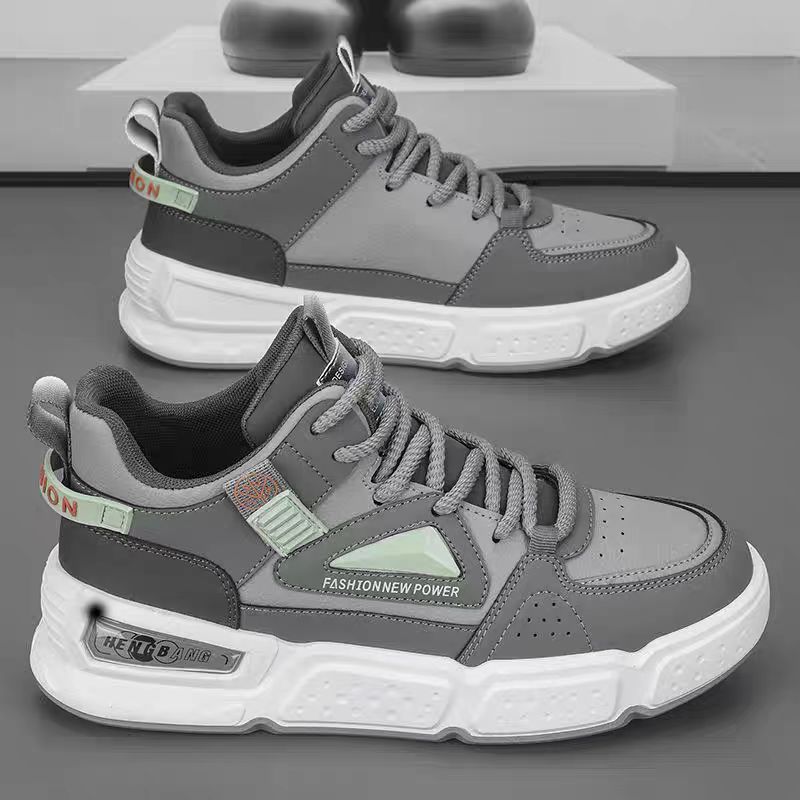 High-top Men's Shoes 2025 New Summer Platform Casual Board Shoes Trendy Versatile Non-slip Men's Basketball Sports Trendy Shoes