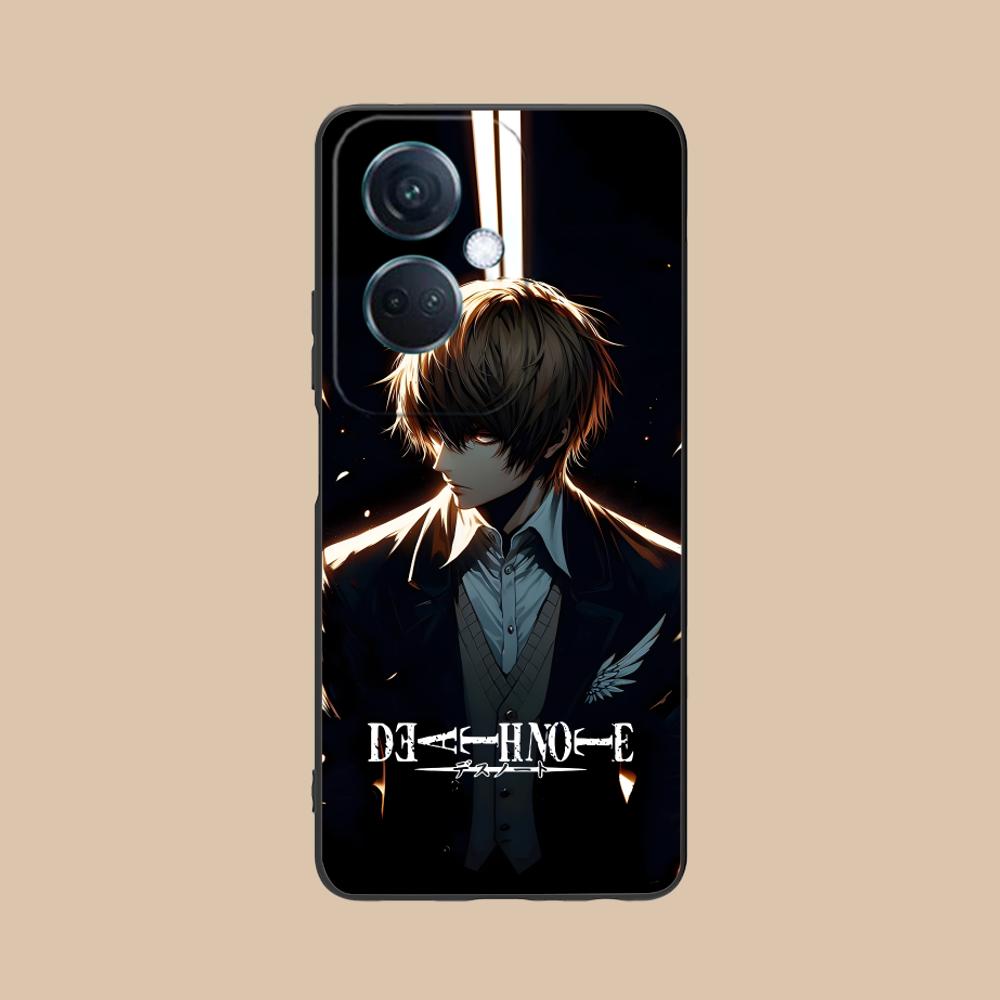 Death Note Kira Light Mobile Phone Case for OPPO Reno 14 13 12 11 10 9 8 7 6 5 F T Pro 5G Colorful Printing Cover Luxury Cover