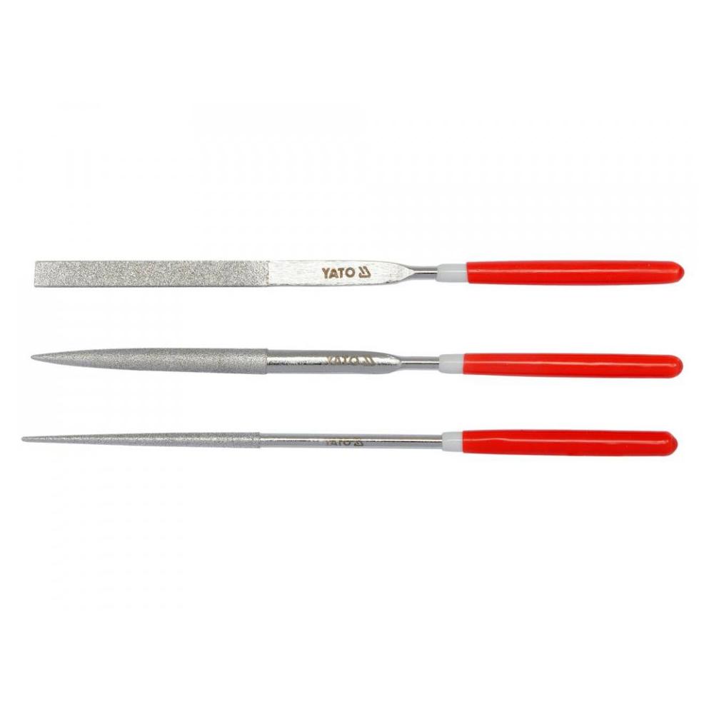 Yato Diamond Coated Needle File Set (Pack of 3)
