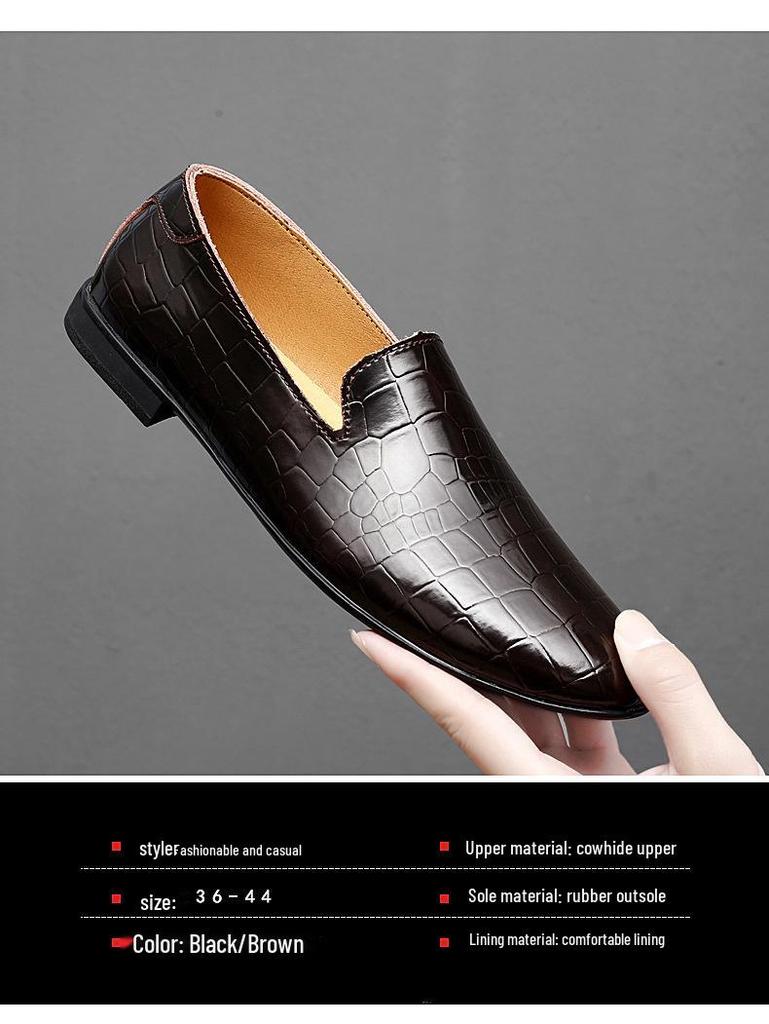 Men's Leather Loafers: Breathable, Soft Sole Slip-On Driving Shoes