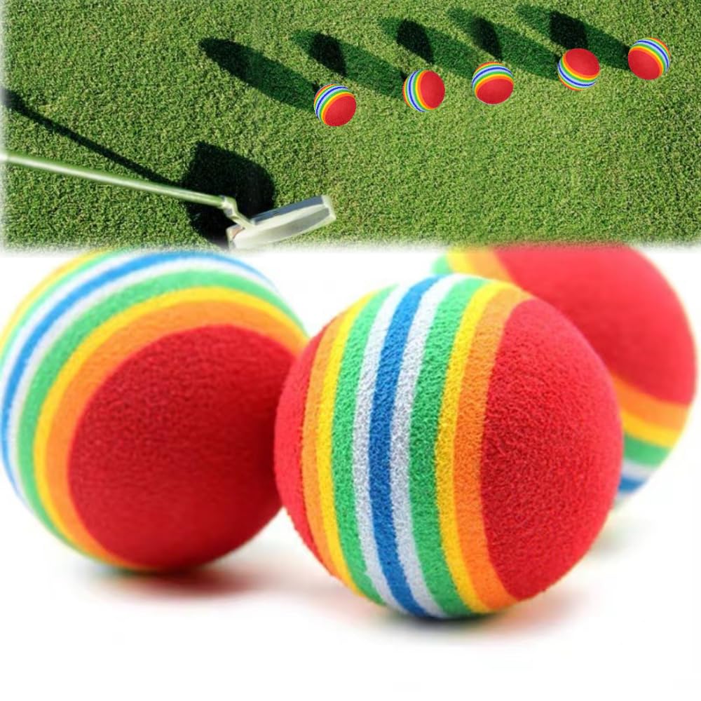 KALOLINNA Golf Practice Set of 42mm Sponge Golf Training Damage Walls or Indoor Golf Equipment Red Balls, 20, Balls, Equipment, Soft, Won't Furniture,