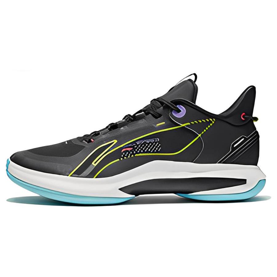 

new LiNing Shock Absorbers With Slip Resistant And Abrasion Resistant Properties Low Top Performance Basketball Shoes Black 43