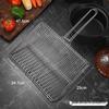 Stainless Steel Square BBQ Grilling Basket Clip