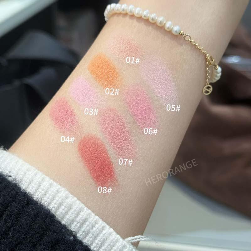 Natural Matte Low Saturation Single Color Blush Face Contour Cheek Blush For Women