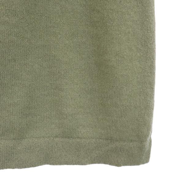 ISSEY MIYAKE Cashmere 100% Long sleeve knit L Moss green sweater Women Used