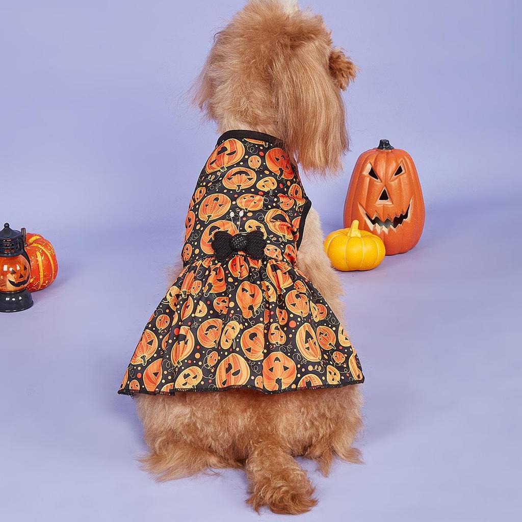 Halloween Cross-Border Dog and Cat Skirt Dress for Small Pets