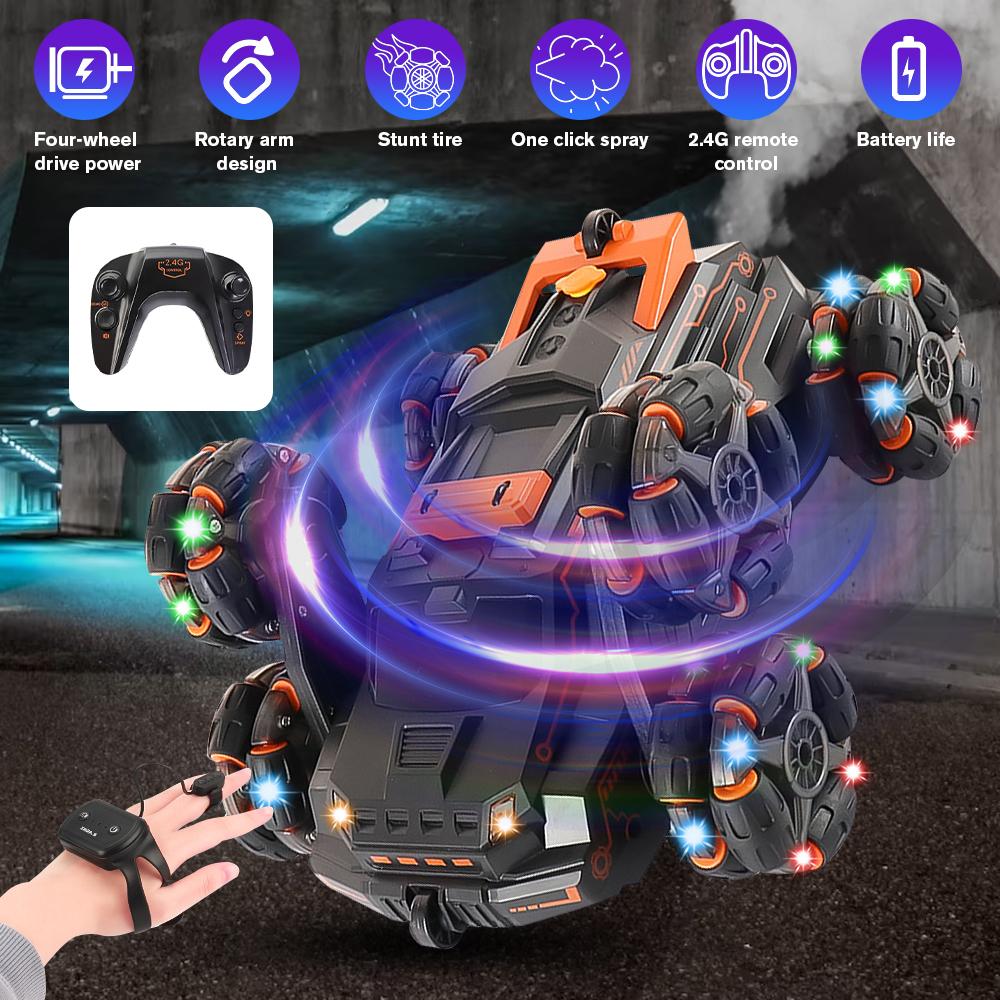 Remote Control Car RC Drift Racing Wireless Vehicle Off Road Alloy High-Speed Trucks With LED Light Climbing Gift Kid Toy