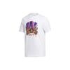Adidas T Shirts Men's White Crew Neck Moderate Straight Fit GL4426