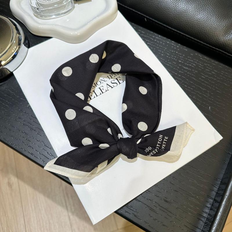 Spring and Autumn pure cotton 55cm small square scarf women's literary silk scarf versatile decorative scarf thin headscarf headband scarf