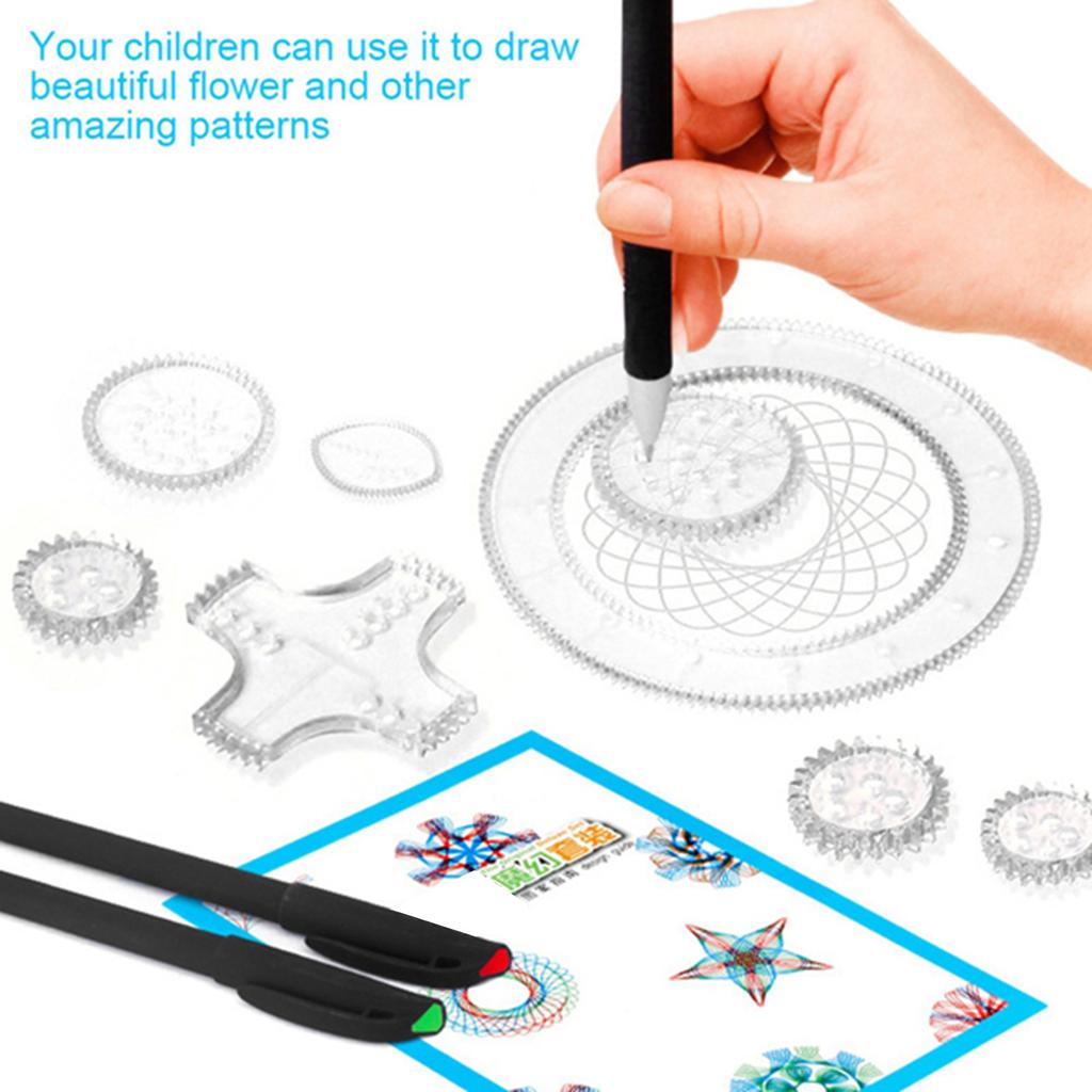 Children Art Drawing Geometric Ruler Template Graffiti Painting Tool Educational Toy