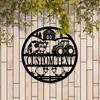 Custom Metal Sign Personalized Farmhouse Wall Art Family Name House Number Home Decor
