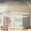 Large Transparent Book Storage Bin, Waterproof Organizer with Lid for Students, Classroom & Home