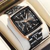 LIGE Luxury Square Sport Man Wristwatch Waterproof Luminous Chronograph Quartz Men's Watches Stainless Steel Men Watch Reloj